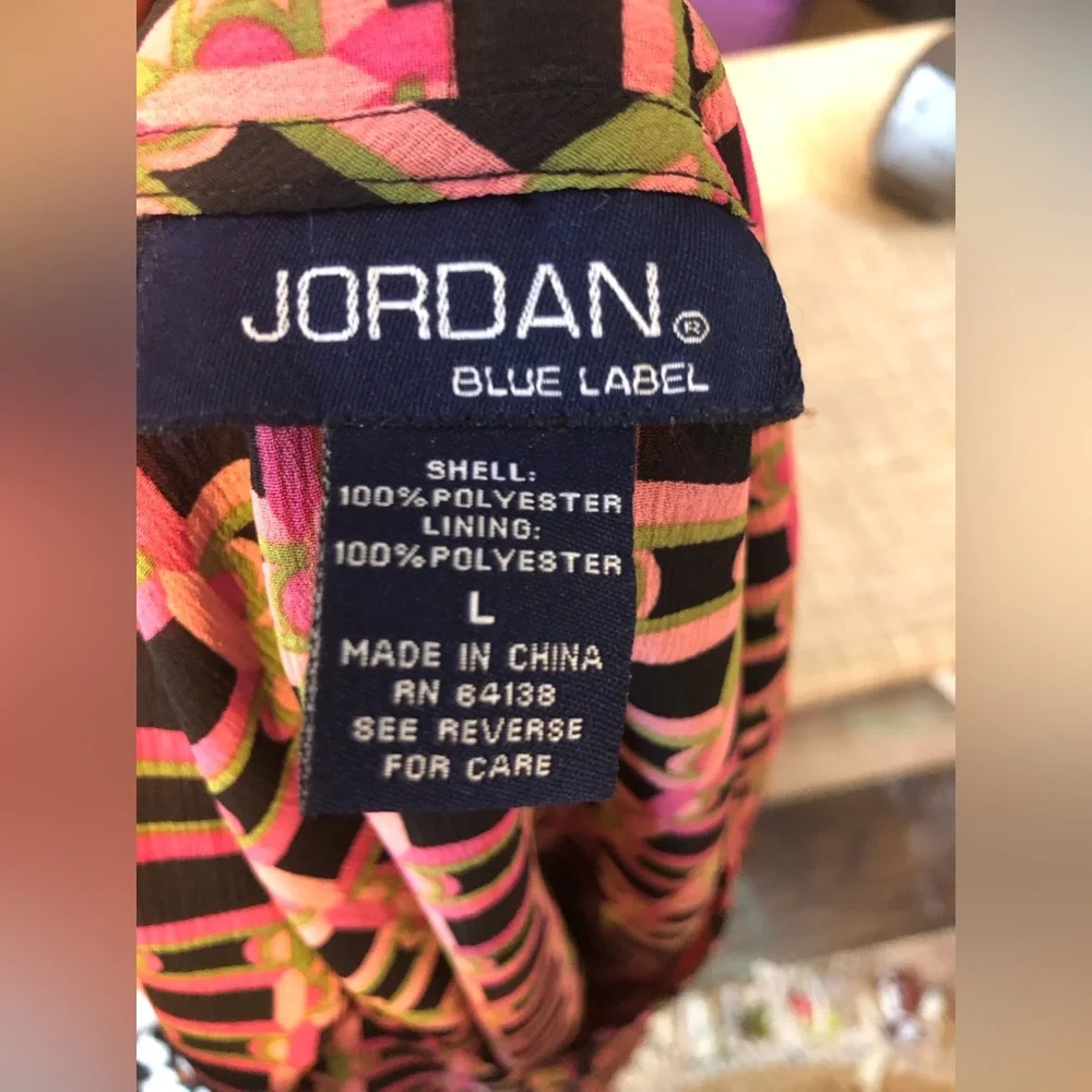 Vintage Art Deco Lavalliere Blouse Size L 🖤 - Picture 9 of 16